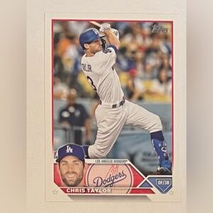 Trading card baseball 2023 Topps Series -2.     # 562 Chris Taylor OF/3B LA